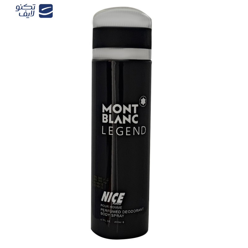 اسپری بدن مردانه نایس پاپت مدل Mont Blanc Legend حجم 200 میلی لیتر اسپری بدن مردانه نایس پاپت مدل Mont Blanc Legend حجم 200 میلی لیتر
