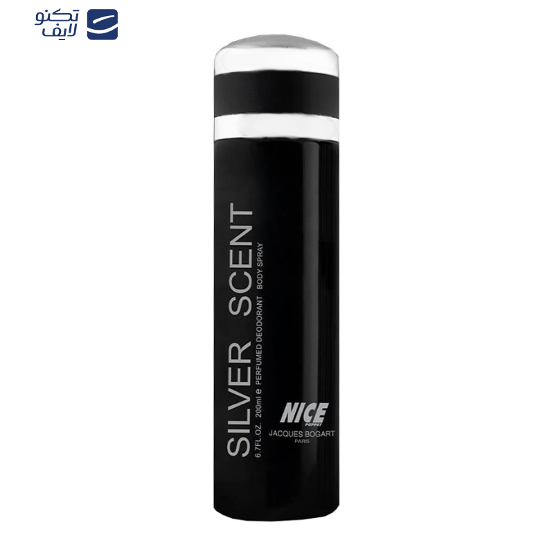 اسپری بدن مردانه نایس پاپت مدل Silver Scent حجم 200 میلی لیتر اسپری بدن مردانه نایس پاپت مدل Silver Scent حجم 200 میلی لیتر
