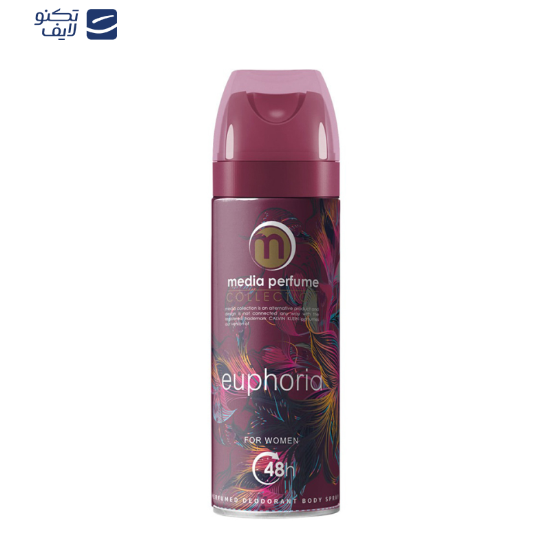 اسپری خوشبو کننده بدن مردانه مدیا مدل Euphoria حجم 200 میلی لیتر اسپری خوشبو کننده بدن مردانه مدیا مدل Euphoria حجم 200 میلی لیتر