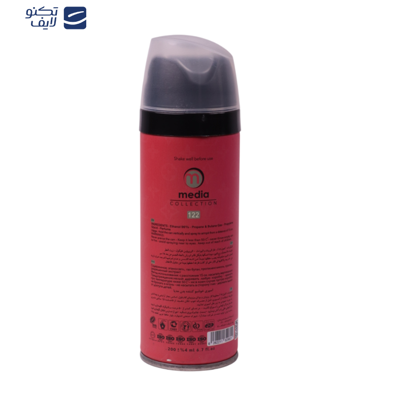 اسپری دئودورانت مردانه مدیا مدل LOIS VUITTON حجم 200 میلی‌لیتر