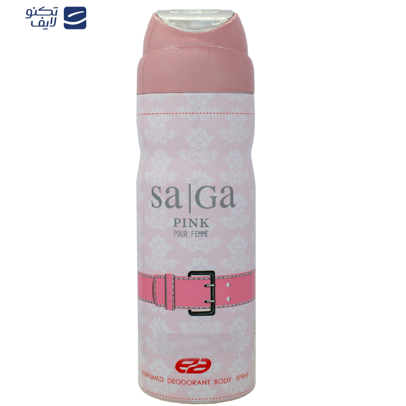 اسپری خوشبو کننده بدن زنانه عماد آرا مدل Saga Pink حجم 200 میلی لیتر