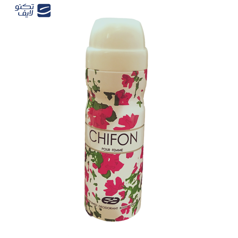 اسپری بدن زنانه عماد آرا مدل CHIFON حجم 200 میلی لیتر