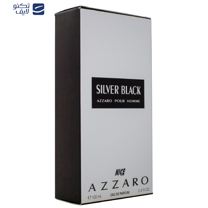 ادو پرفیوم مردانه نایس پاپت مدل Azzaro Silver Black حجم 100 میلی لیتر ادو پرفیوم مردانه نایس پاپت مدل Azzaro Silver Black حجم 100 میلی لیتر