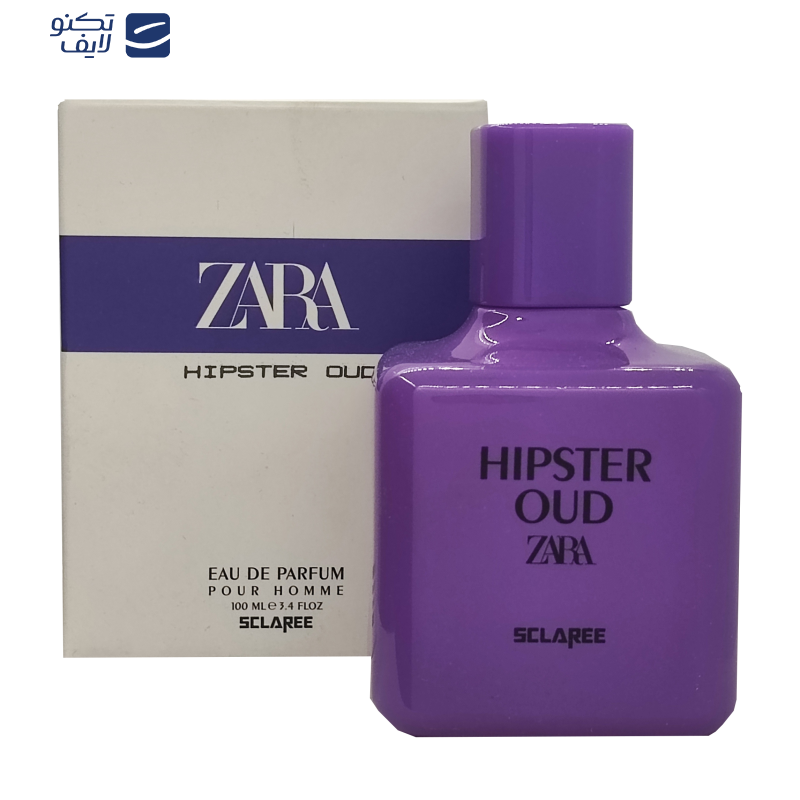 ادوپرفیوم مردانه اسکلاره مدل Hipester Oud zara با رایحه گرم حجم 100 میلی لیتر