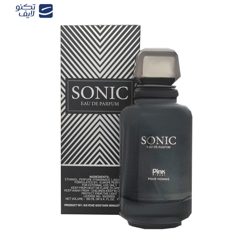 ادوپرفیوم مردانه پینک ویژوآل مدل Sonic با رایحه شیرین حجم 100 میلی لیتر ادوپرفیوم مردانه پینک ویژوآل مدل Sonic با رایحه شیرین حجم 100 میلی لیتر