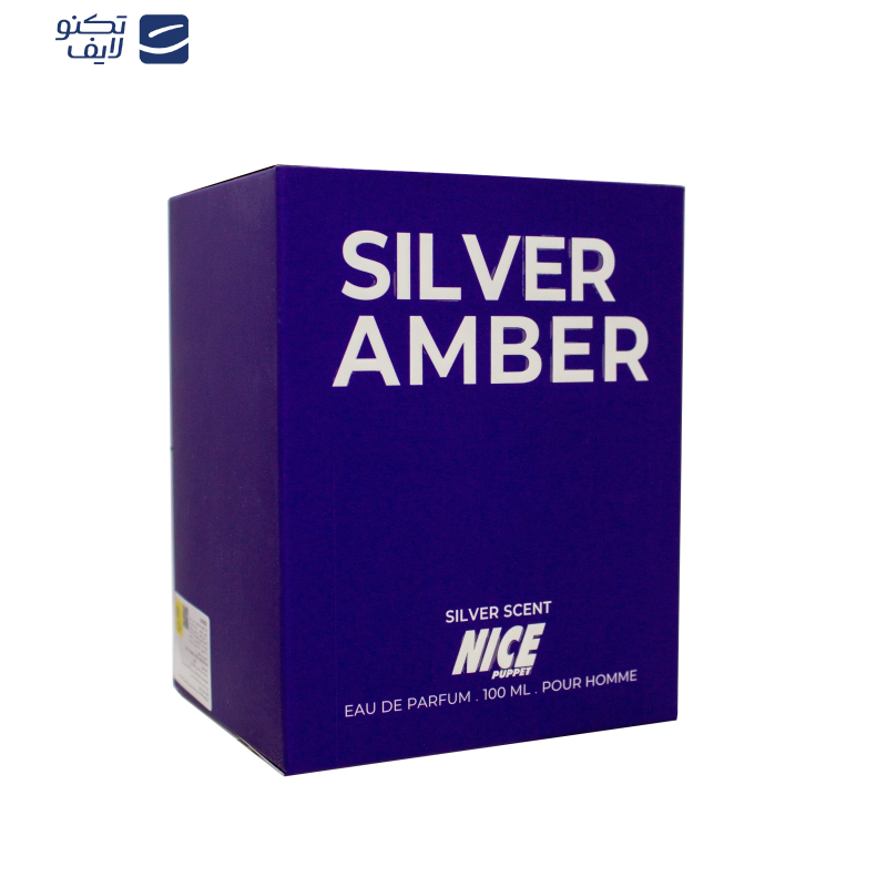 ادو پرفیوم مردانه نایس پاپت مدل Silver Scent Amber حجم 100 میلی لیتر ادو پرفیوم مردانه نایس پاپت مدل Silver Scent Amber حجم 100 میلی لیتر