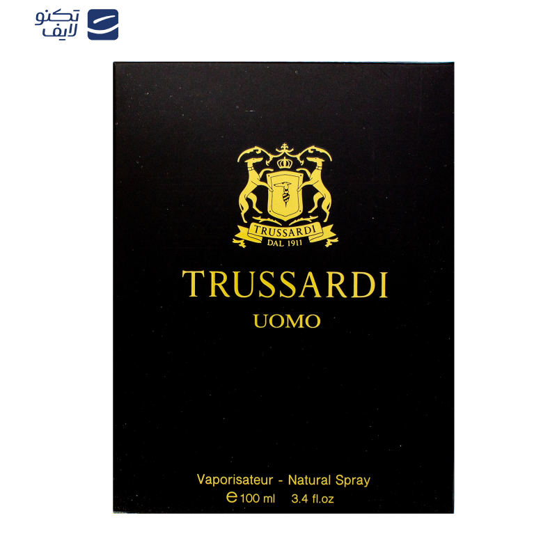 ادو پرفیوم مردانه پرستیژ مدل Trussardi Oumo حجم 100 میلی لیتر ادو پرفیوم مردانه پرستیژ مدل Trussardi Oumo حجم 100 میلی لیتر