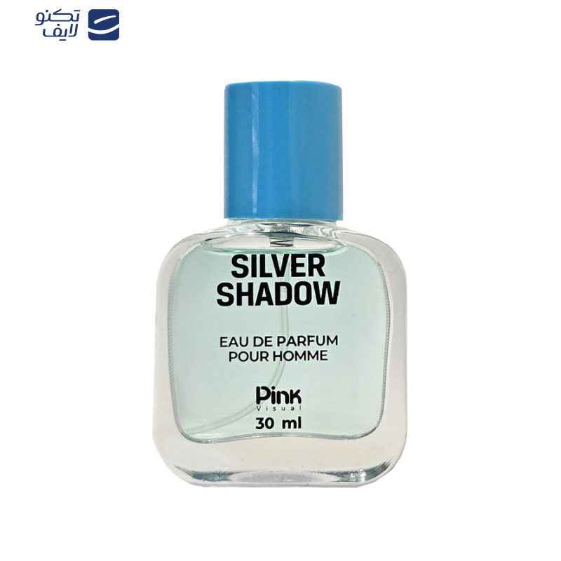عطر جیبی مردانه پینک ویژوآل مدل silver shadow با رایحه خنک حجم 30 میلیلیتر عطر جیبی مردانه پینک ویژوآل مدل silver shadow با رایحه خنک حجم 30 میلیلیتر