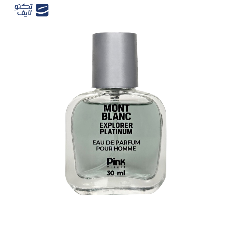 عطر جیبی مردانه پینک ویژوآل مدل Mont Blanc platinum explorer با رایحه تلخ حجم 30 میلیلیتر عطر جیبی مردانه پینک ویژوآل مدل Mont Blanc platinum explorer با رایحه تلخ حجم 30 میلیلیتر