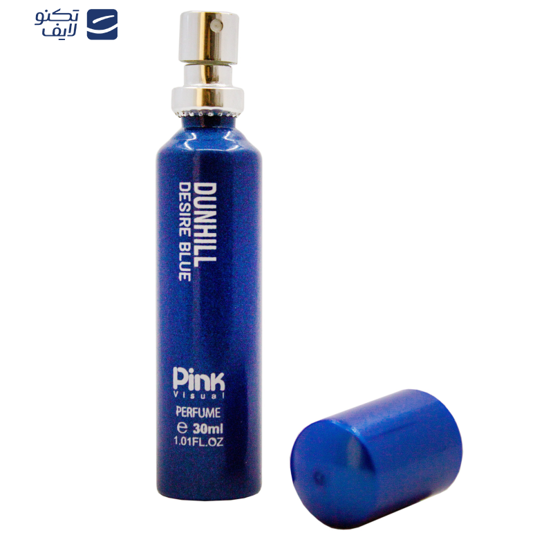 عطر جیبی زنانه پینک ویژوآل مدل Dunhill Desire Blue حجم 30 میلی لیتر عطر جیبی زنانه پینک ویژوآل مدل Dunhill Desire Blue حجم 30 میلی لیتر