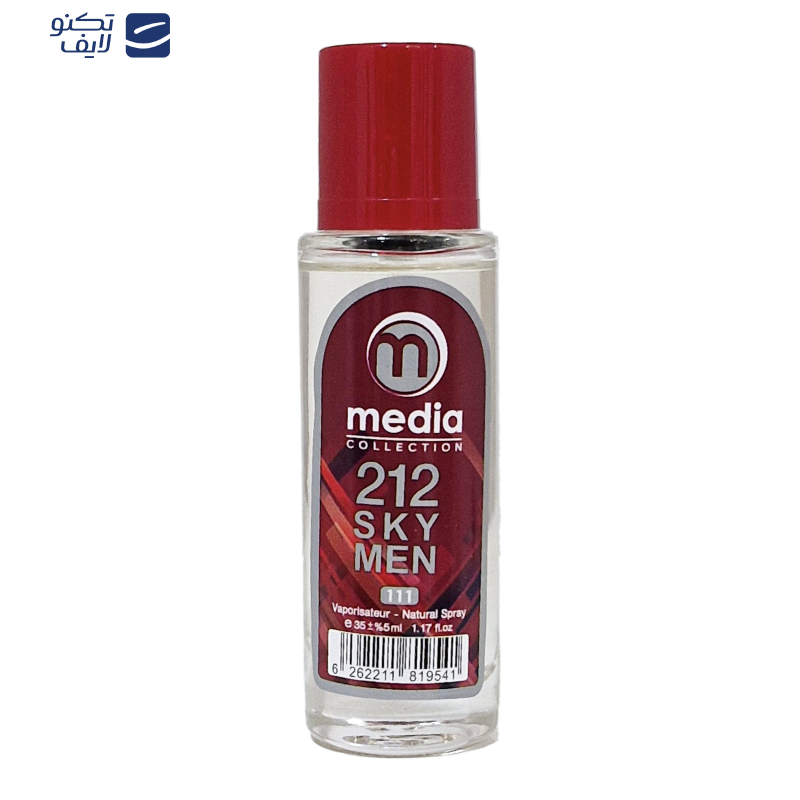 عطر جیبی مردانه مدیا مدل 212Men حجم 35 میلی لیتر عطر جیبی مردانه مدیا مدل 212Men حجم 35 میلی لیتر
