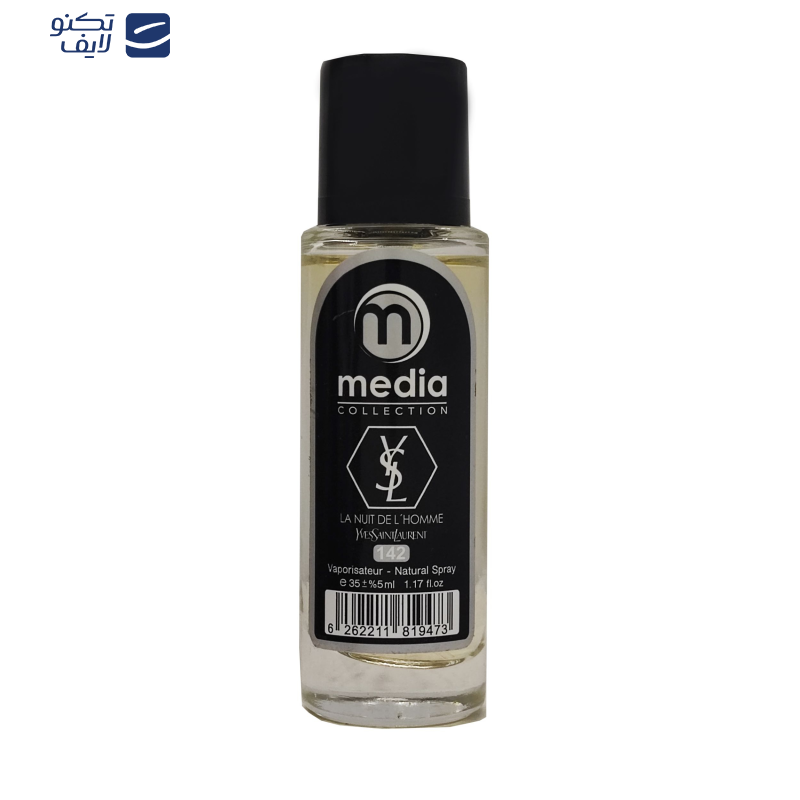 عطر جیبی مردانه مدیا مدل la niut de homme با رایحه شیرین حجم 35 میلیلیتر عطر جیبی مردانه مدیا مدل la niut de homme با رایحه شیرین حجم 35 میلیلیتر