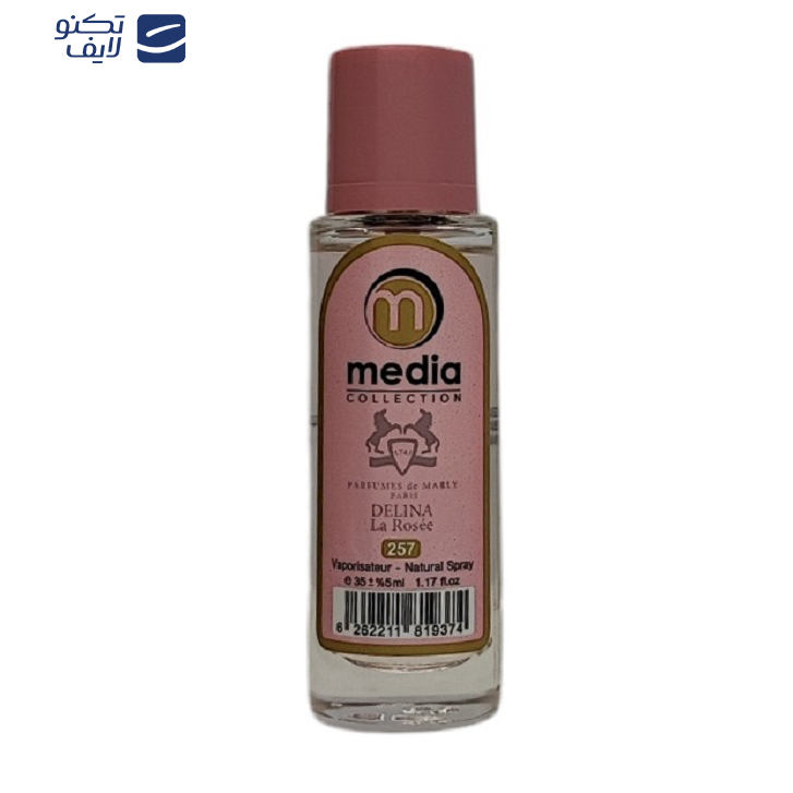 عطر جیبی زنانه مدیا مدل Delina La Rose حجم 35 میلی لیتر عطر جیبی زنانه مدیا مدل Delina La Rose حجم 35 میلی لیتر