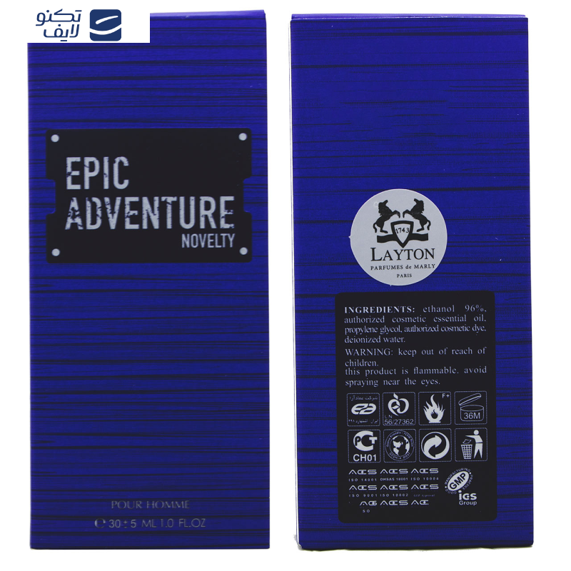 عطر جیبی مردانه عماد آرا مدل Epic Adventure Novelty حجم 30 میلی لیتر عطر جیبی مردانه عماد آرا مدل Epic Adventure Novelty حجم 30 میلی لیتر