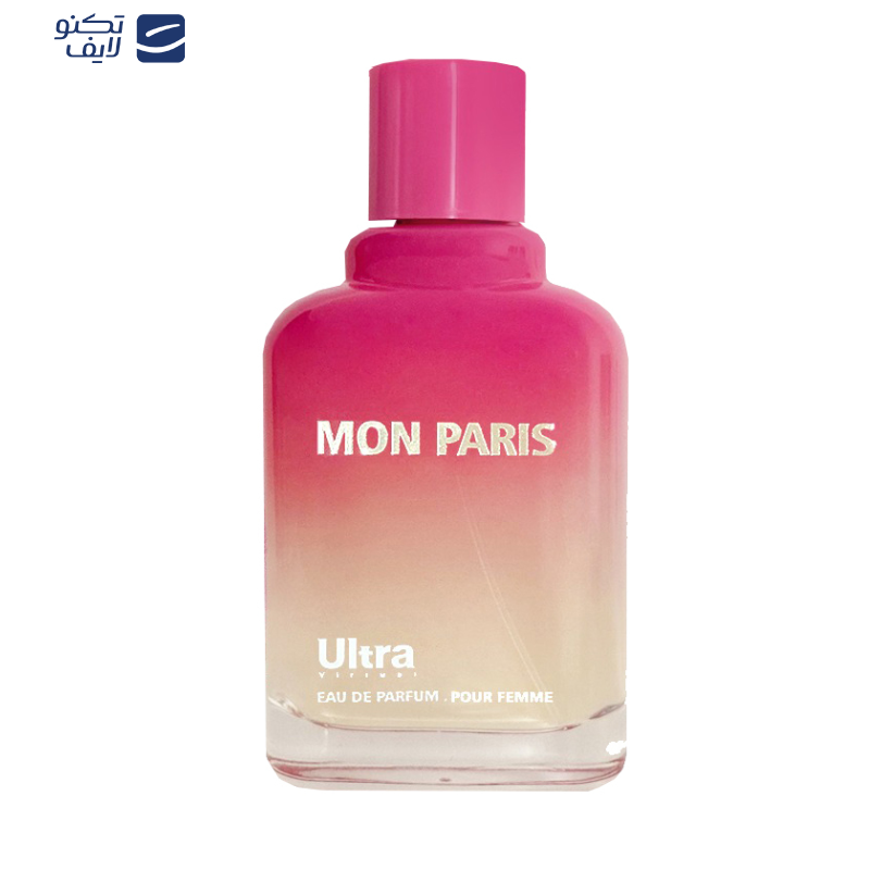ادوپرفیوم زنانه اولترا ویرچوآل مدل Mon Paris با رایحه معتدل حجم 100 میلیلیتر ادوپرفیوم زنانه اولترا ویرچوآل مدل Mon Paris با رایحه معتدل حجم 100 میلیلیتر