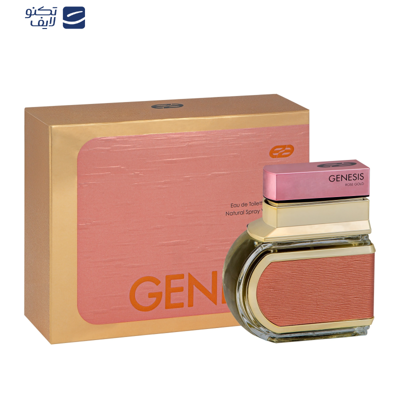 ادو تویلت زنانه عماد آرا مدل Genesis Rose Gold حجم 100 میلی لیتر ادو تویلت زنانه عماد آرا مدل Genesis Rose Gold حجم 100 میلی لیتر