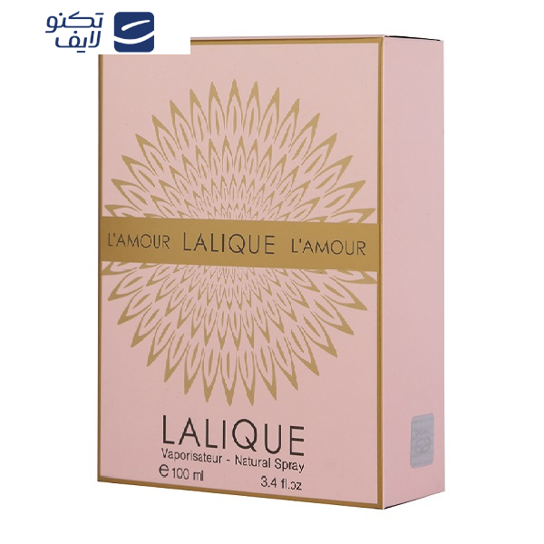ادوتویلت زنانه پرستیژ مدل Lalique Lamour با رایحه گرم حجم 100 میلیلیتر ادوتویلت زنانه پرستیژ مدل Lalique Lamour با رایحه گرم حجم 100 میلیلیتر