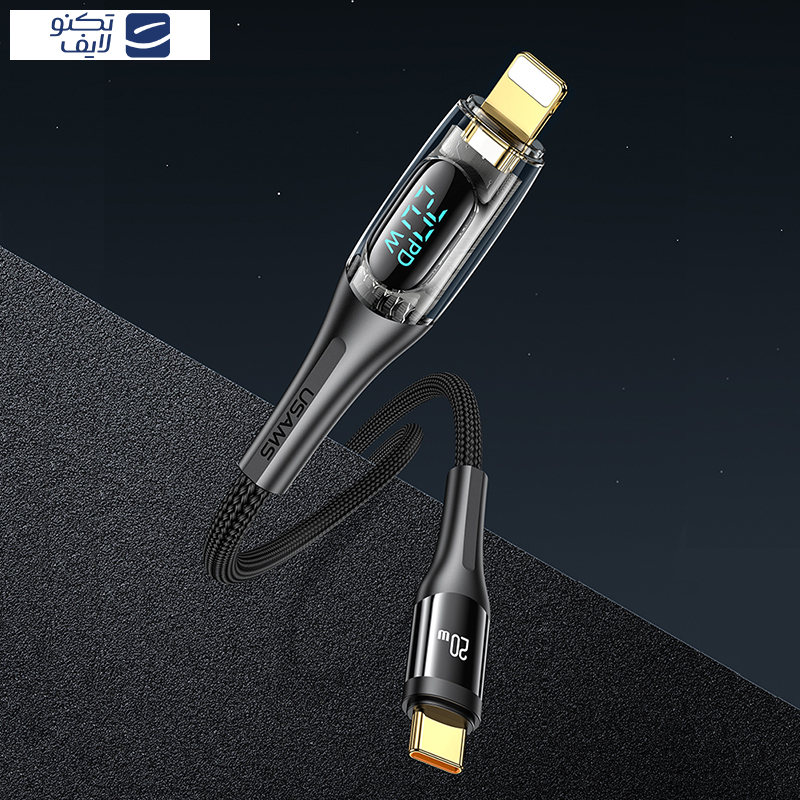 کابل تبدیل USB-C به لایتنینگ یوسمز مدل SJ589 طول 2 متر کابل تبدیل USB-C به لایتنینگ یوسمز مدل SJ589 طول 2 متر