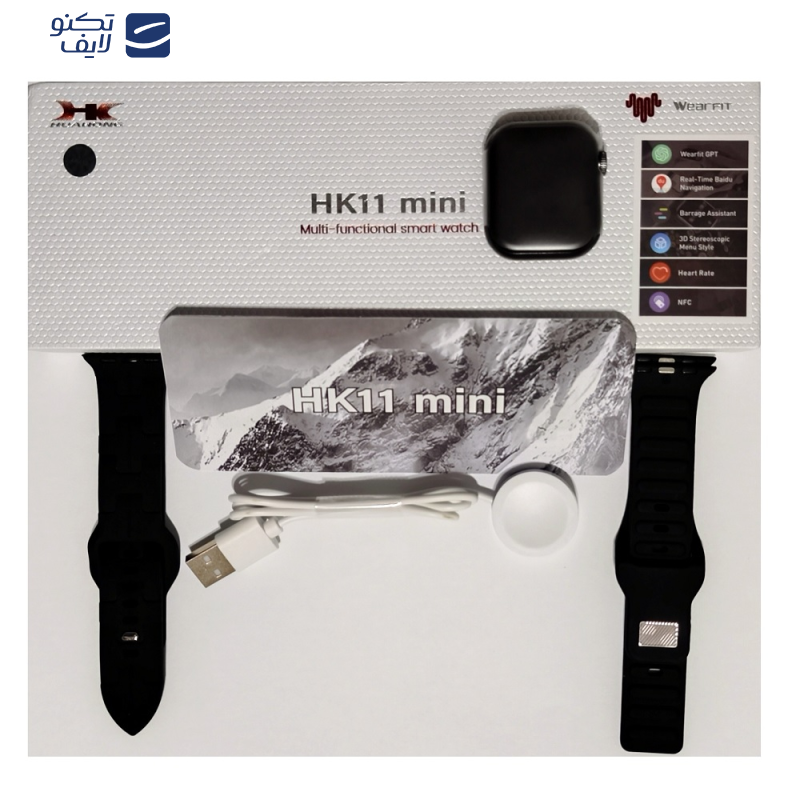 ساعت هوشمند 41 میلی متری ویرفیت مدل HK11 mini با بند سیلیکونی ساعت هوشمند 41 میلی متری ویرفیت مدل HK11 mini با بند سیلیکونی