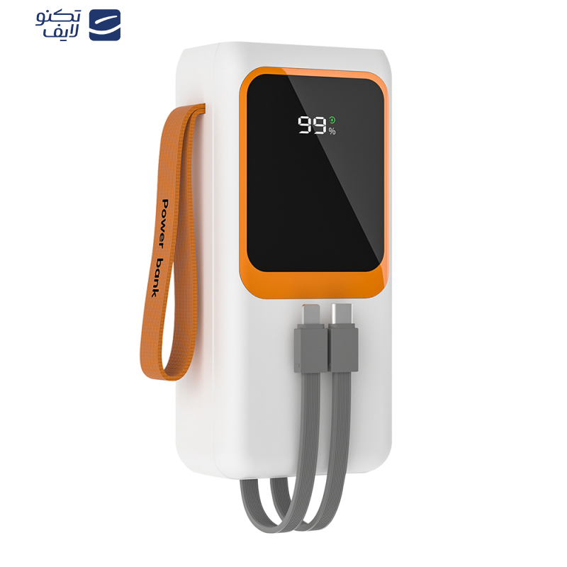 پاوربانک پی زد ایکس مدل V28 Fast Charge 22.5W Cabled ظرفیت 30000 میلی آمپر ساعت پاوربانک پی زد ایکس مدل V28 Fast Charge 22.5W Cabled ظرفیت 30000 میلی آمپر ساعت