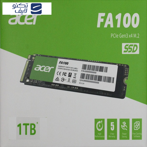 اس اس دی اینترنال ایسر مدل FA100-M.2 ظرفیت یک ترابایت