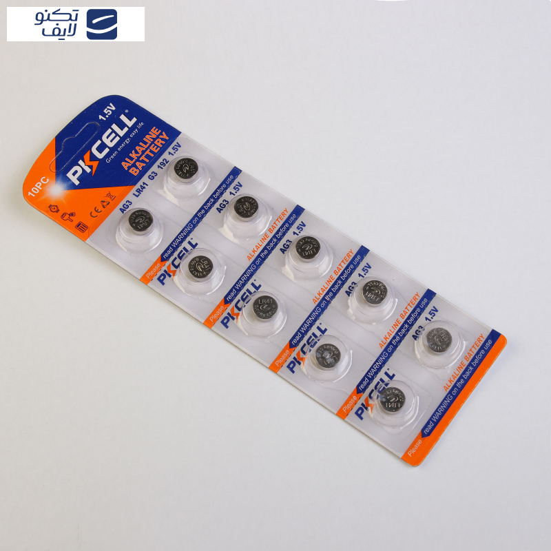 باتری ساعت پیکی سل مدل LR41 AG3 بسته 10 عددی باتری ساعت پیکی سل مدل LR41 AG3 بسته 10 عددی