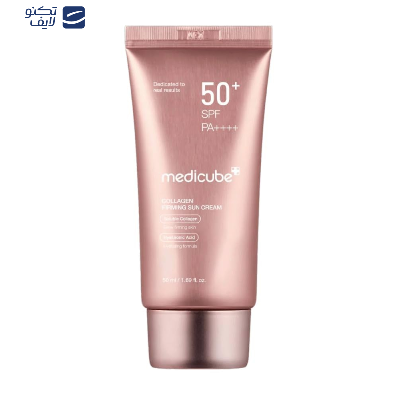 کرم ضد آفتاب بدون رنگ دست و صورت مدیکیوب spf50 مدل کلاژن محافظ UVA،UVB مناسب برای انواع پوست حجم 50 میلی لیتر کرم ضد آفتاب بدون رنگ دست و صورت مدیکیوب spf50 مدل کلاژن محافظ UVA،UVB مناسب برای انواع پوست حجم 50 میلی لیتر