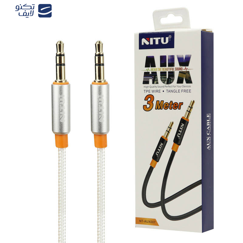 کابل AUX نیتو مدل NT-AUX007 طول 3 متر کابل AUX نیتو مدل NT-AUX007 طول 3 متر