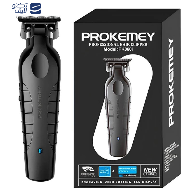 ماشین اصلاح موی سر و صورت شارژی پروکمی مدل Trimmer-86OᎥ ماشین اصلاح موی سر و صورت شارژی پروکمی مدل Trimmer-86OᎥ