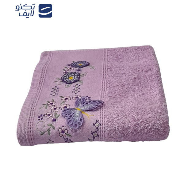 حوله دستی بهبافت آذر مدل الین 1408سایز 40x75 سانتی متر حوله دستی بهبافت آذر مدل الین 1408سایز 40x75 سانتی متر