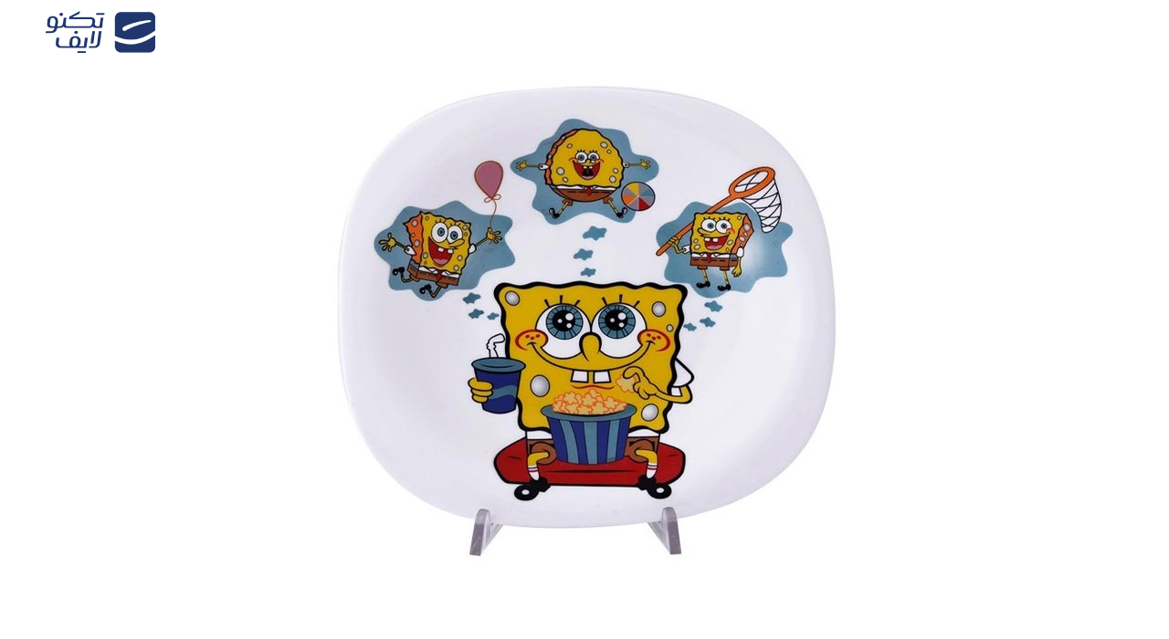 سرویس غذاخوری 5 پارچه کودک پارس اوپال طرح Sponge Bob سرویس غذاخوری 5 پارچه کودک پارس اوپال طرح Sponge Bob