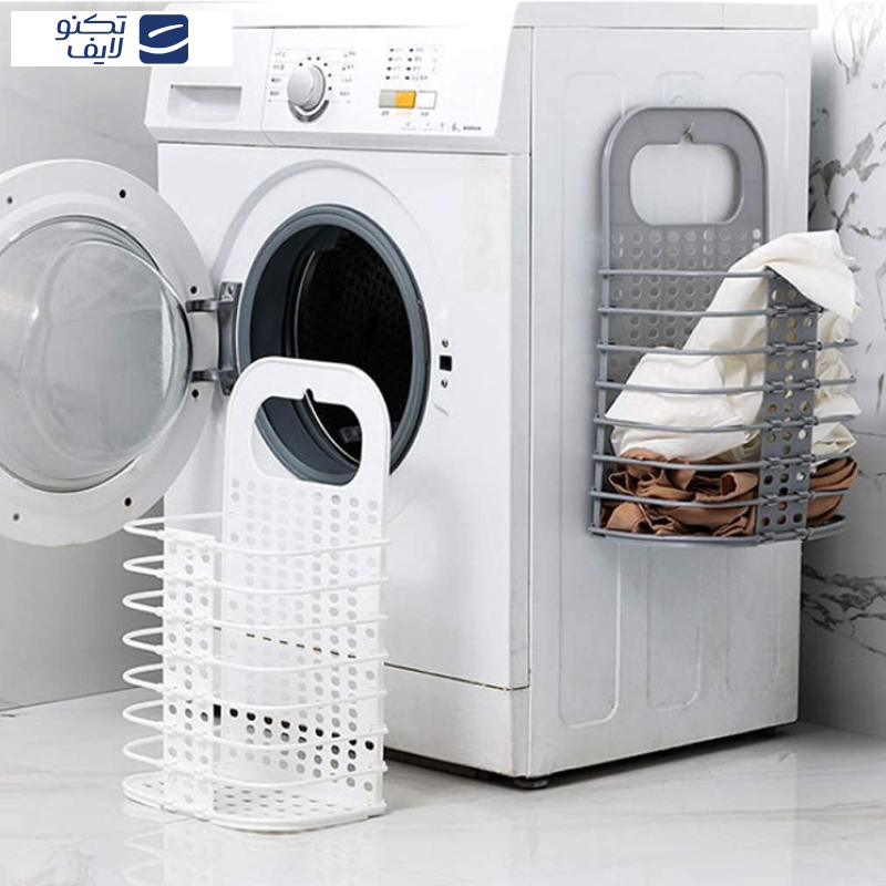 سبد رخت چرک مدل تاشو سیلیکونی سبد رخت چرک مدل تاشو سیلیکونی