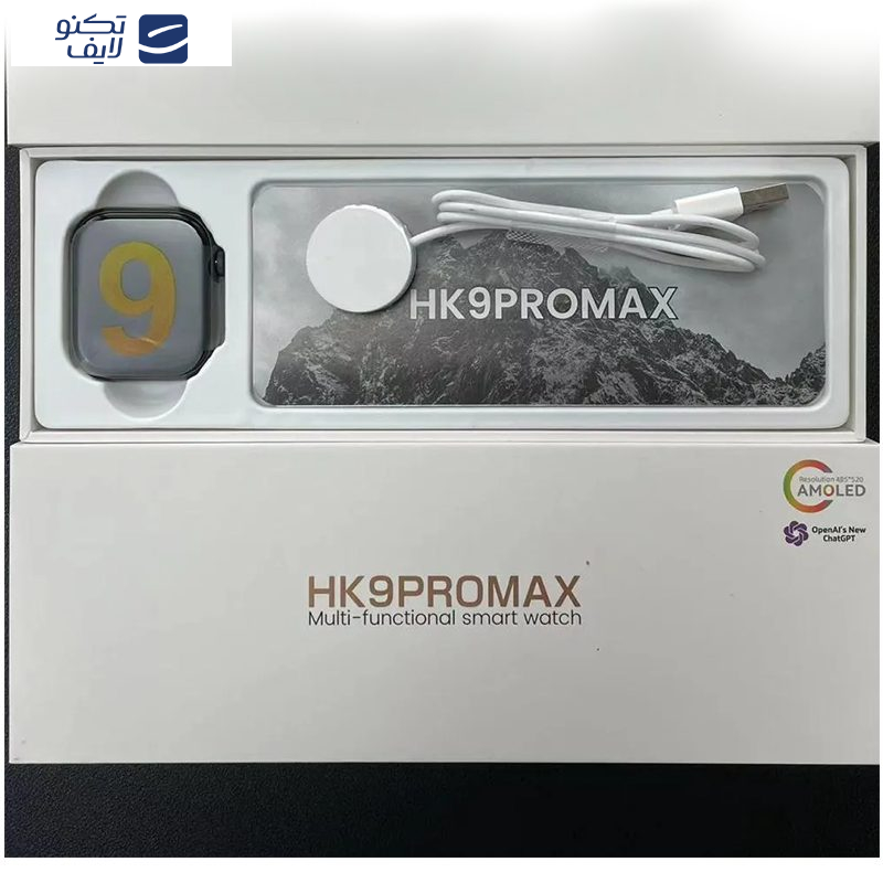 ساعت هوشمند ۴۶ میلیمتری مدل HK9 PROMAX با بند سیلیکونی و پارچه ای ساعت هوشمند ۴۶ میلیمتری مدل HK9 PROMAX با بند سیلیکونی و پارچه ای