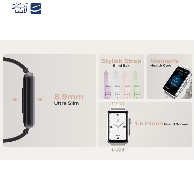 ساعت هوشمند 45 میلیمتری اینفینیکس مدل XWatch Xband با بند پلاستیکی ساعت هوشمند 45 میلیمتری اینفینیکس مدل XWatch Xband با بند پلاستیکی