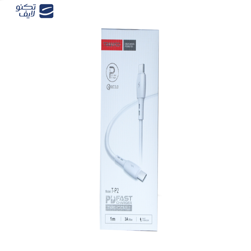 کابل تبدیل USB-C به USB-C ترانیو مدل T-P2 طول 1متر