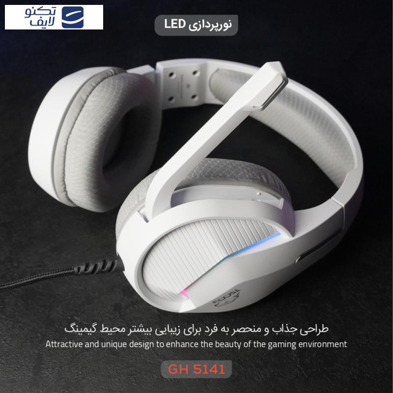هدست گیمینگ تسکو مدل GH 5141 Zonyx RGB