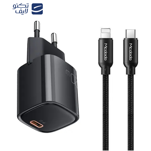 شارژر دیواری 20 وات مک دودو مدل CH-4693 به همراه کابل لایتنینگ شارژر دیواری 20 وات مک دودو مدل CH-4693 به همراه کابل لایتنینگ