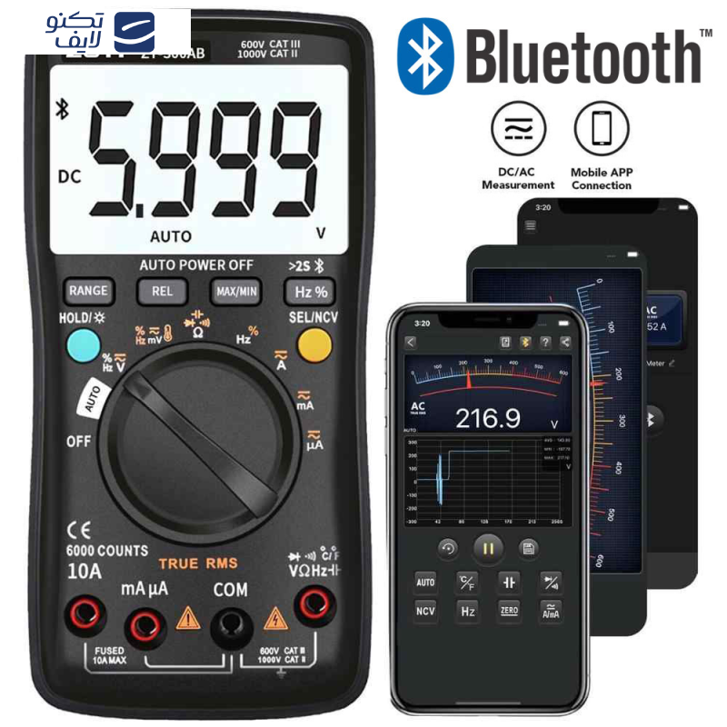 مولتی متر بلوتوثی زویی مدل ZT-300AB