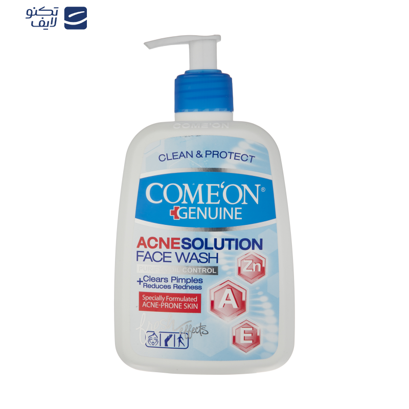 ژل شستوشوی صورت کامان مدل Acne Solution حجم 500 میلیلیتر ژل شستوشوی صورت کامان مدل Acne Solution حجم 500 میلیلیتر