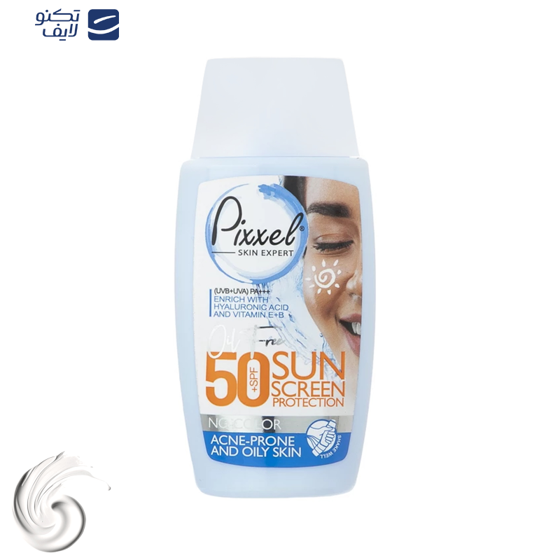 کرم ضدآفتاب بیرنگ پیکسل SPF50 مدل Oily Acne-Prone Skin، مناسب پوستهای چرب، حجم 50 میلیلیتر کرم ضدآفتاب بیرنگ پیکسل SPF50 مدل Oily Acne-Prone Skin، مناسب پوستهای چرب، حجم 50 میلیلیتر