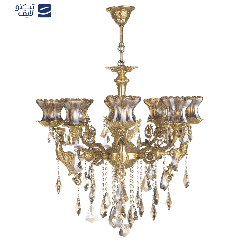لوستر 8 شعله شاهان تک کد B/8017 لوستر 8 شعله شاهان تک کد B/8017