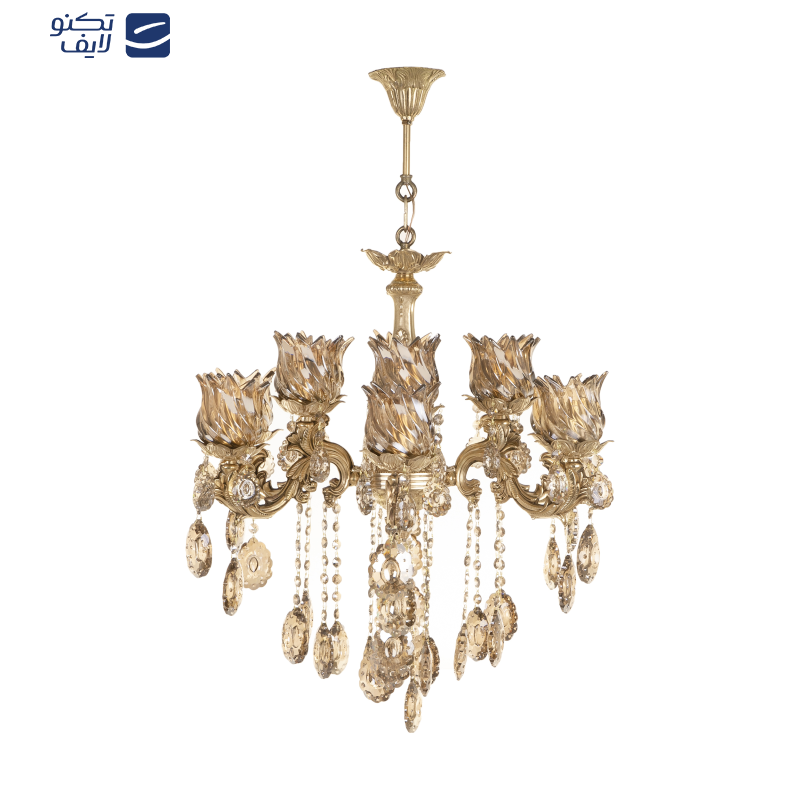 لوستر 10 شعله شاهان تک کد B/8036 لوستر 10 شعله شاهان تک کد B/8036