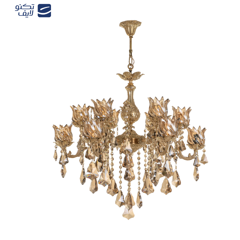 لوستر 12 شعله شاهان تک کد B/8053 لوستر 12 شعله شاهان تک کد B/8053