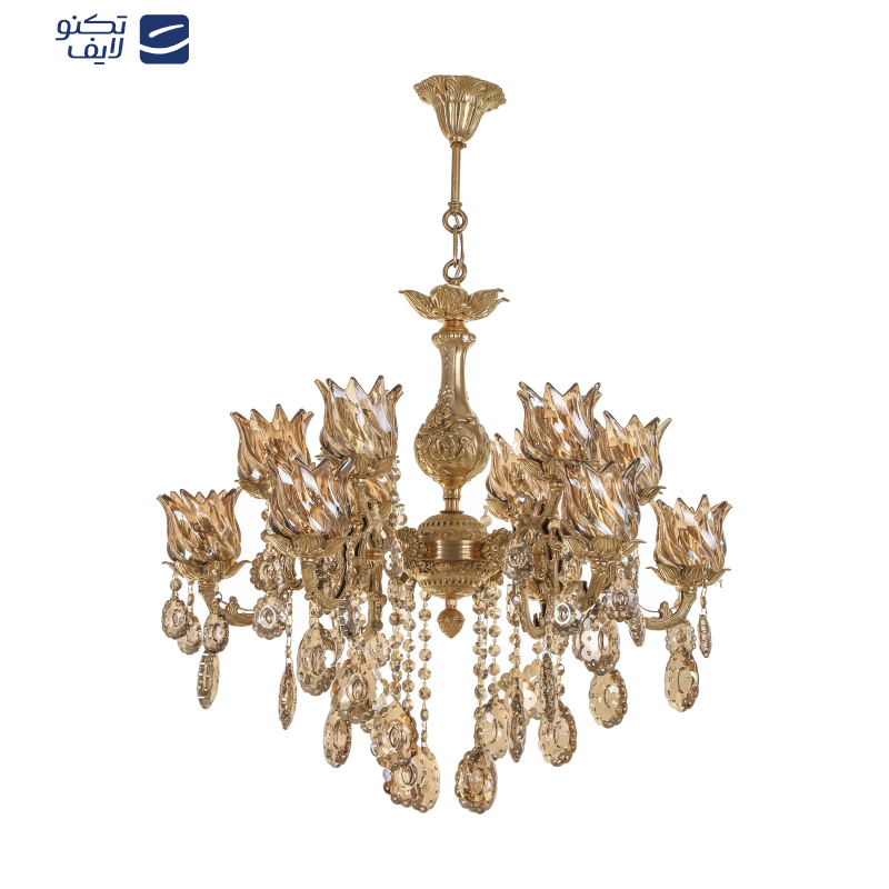 لوستر 12 شعله شاهان تک کد PLK.8013 لوستر 12 شعله شاهان تک کد PLK.8013