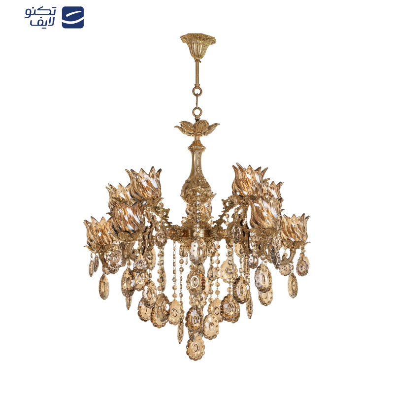 لوستر 10 شعله شاهان تک کد B.8050 لوستر 10 شعله شاهان تک کد B.8050