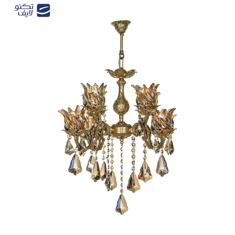 لوستر 8 شعله شاهان تک کد K/6029 لوستر 8 شعله شاهان تک کد K/6029