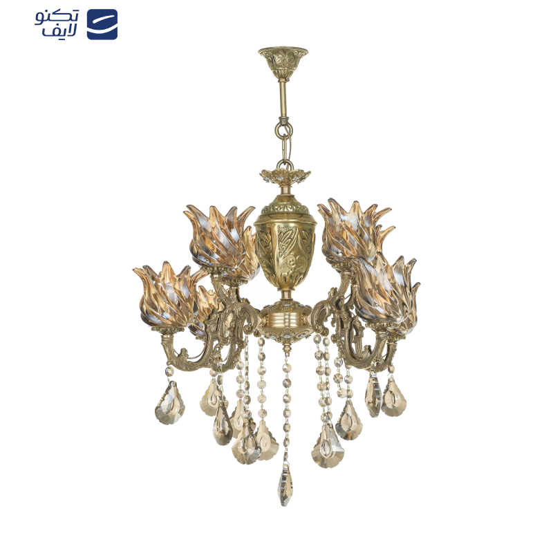 لوستر 8 شعله شاهان تک کد K/4021 لوستر 8 شعله شاهان تک کد K/4021