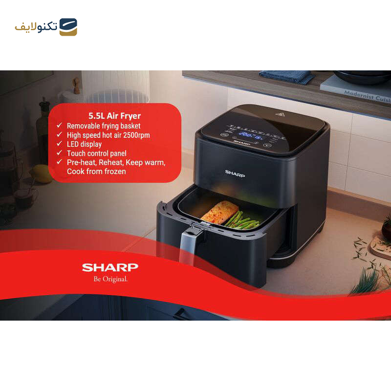 سرخ کن بدون روغن شارپ مدل KF-AF50RT-K3