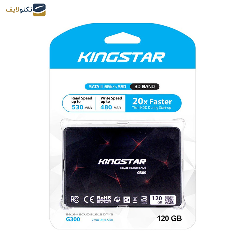 اس اس دی اینترنال کینگ استار مدل G300 ظرفیت 120 گیگابایت اس اس دی اینترنال کینگ استار مدل G300 ظرفیت 120 گیگابایت