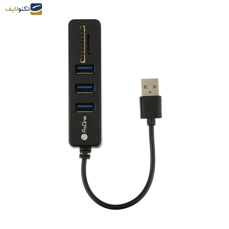 هاب 3 پورت USB و رم ریدر پرووان مدل PHU585
